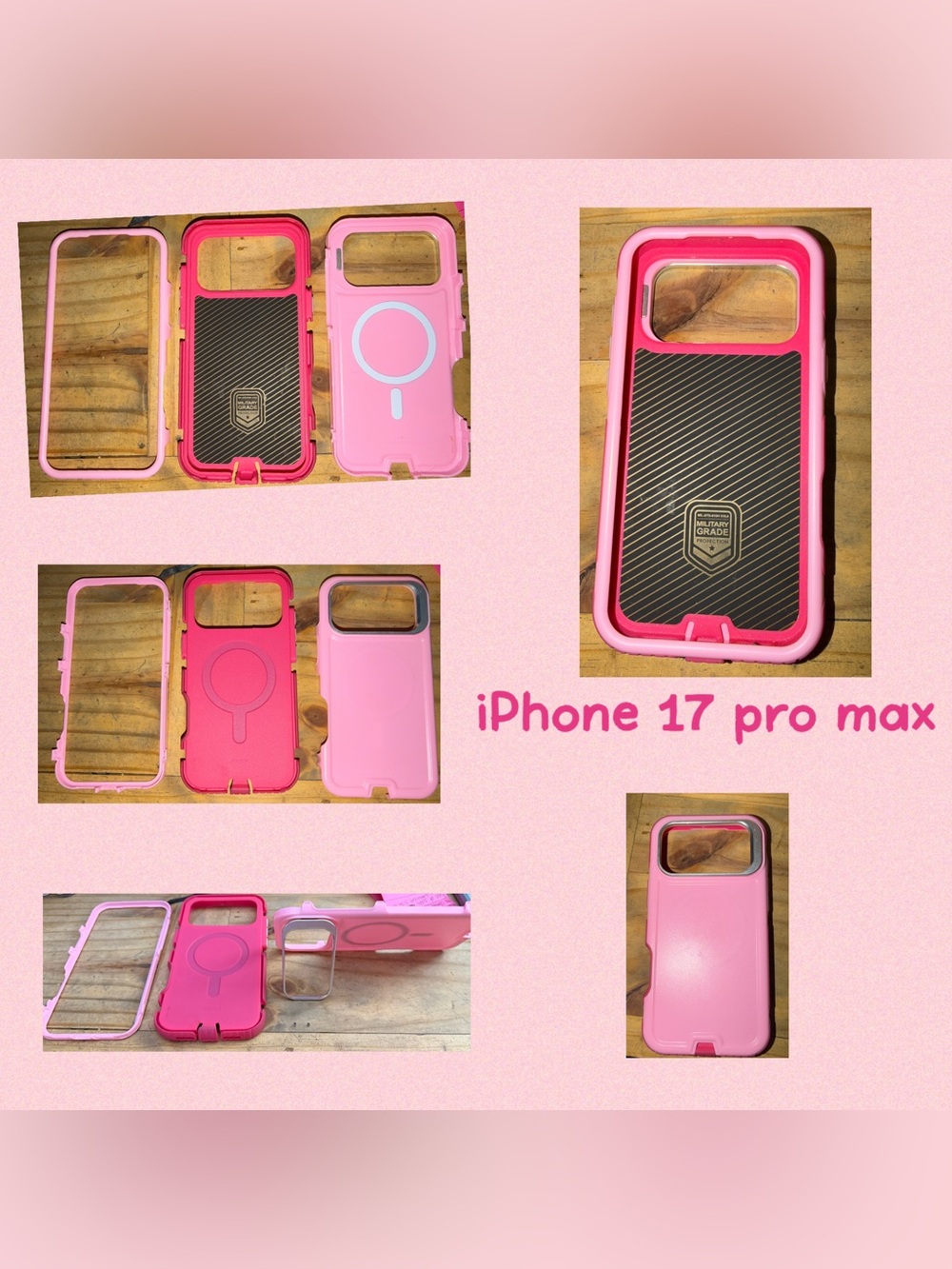 heavy duty military grade multi-layer shockproof phone case iPhone 17 pro max